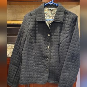 Briggs New York Women's Quilted Jacket Size 16 Snap Front Closure